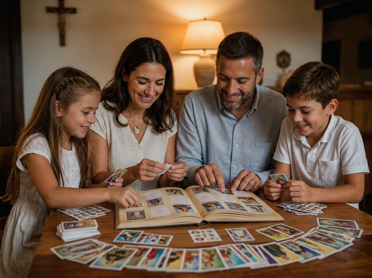 Família reunida ao redor da fé